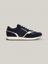 Tommy Hilfiger Leather Mixed Texture Runner Trainers, DW5