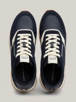 Tommy Hilfiger Leather Mixed Texture Runner Trainers, DW5