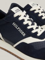 Tommy Hilfiger Leather Mixed Texture Runner Trainers, DW5