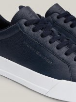 Tommy Hilfiger Pebble Grain Leather Court Trainers