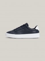 Tommy Hilfiger Pebble Grain Leather Court Trainers