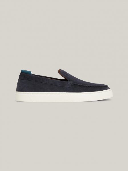 Tommy Hilfiger Suede Debossed Logo Loafer Trainers