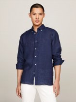 Tommy Hilfiger Pigment Dyed Linen Regular Fit Shirt