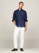 Tommy Hilfiger Pigment Dyed Linen Regular Fit Shirt