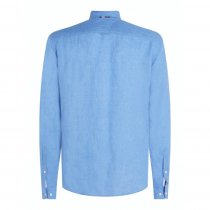 Tommy Hilfiger Pigment Dyed Linen Solid Shirt, TJS