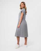 Tommy Hilfiger Ithaca Stripe Pleated Midi Polo Dress