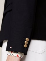 Tommy Hilfiger Gold Button Pique Double Breasted Blazer, DW5